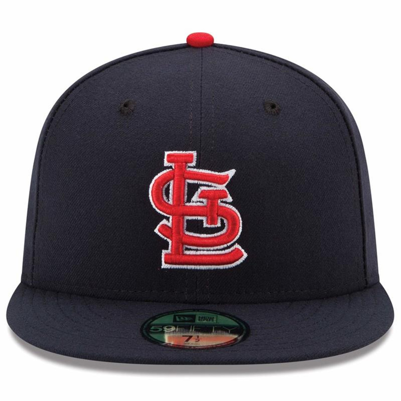 Men's New Era St. Louis Cardinals Navy/Red Alternate On-Field 59FIFTY  Fitted Cap