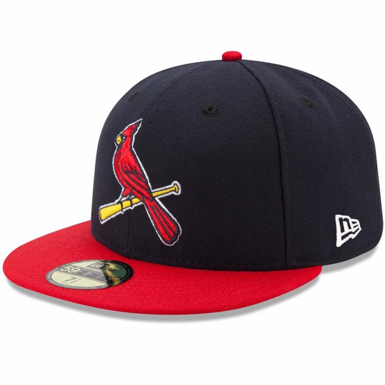 Men's St. Louis Cardinals New Era Navy/Red Alternate 2 Authentic Collection  On-Field 59FIFTY Fitted Hat