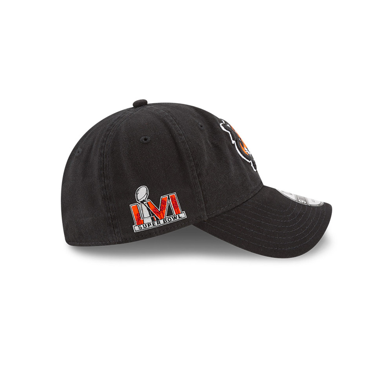 Cincinnati Bengals 59Fifty New Era Super Bowl LVI Hat Black/Orange