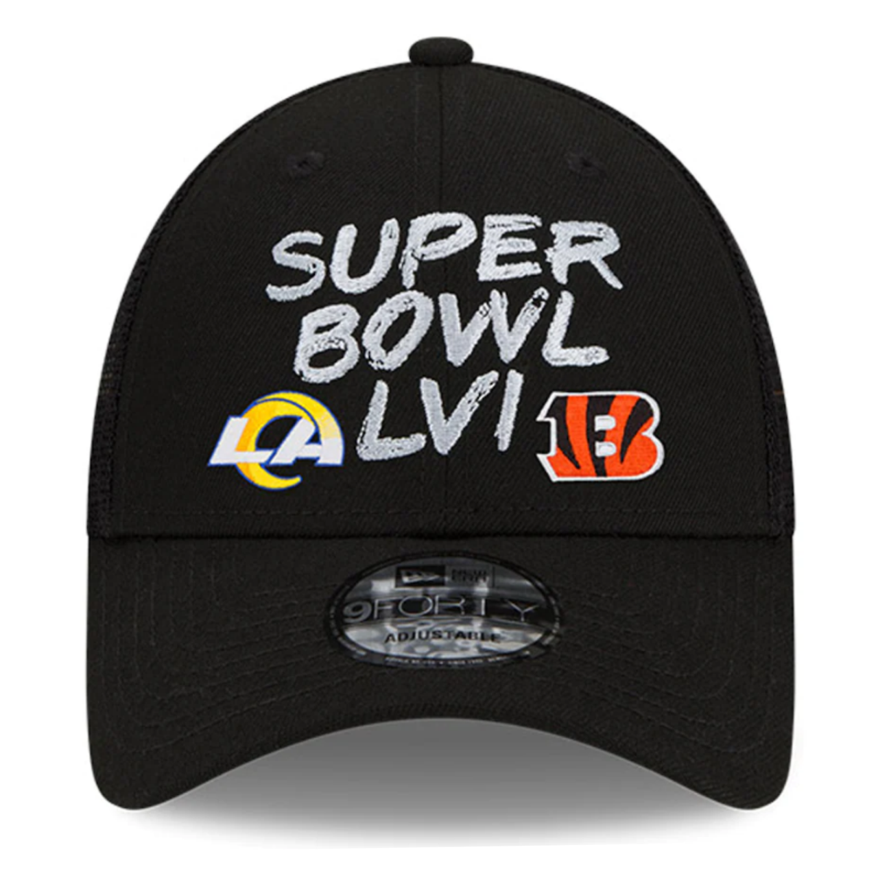 Cincinnati Bengals New Era Super Bowl LVI Bound Trucker 9FORTY