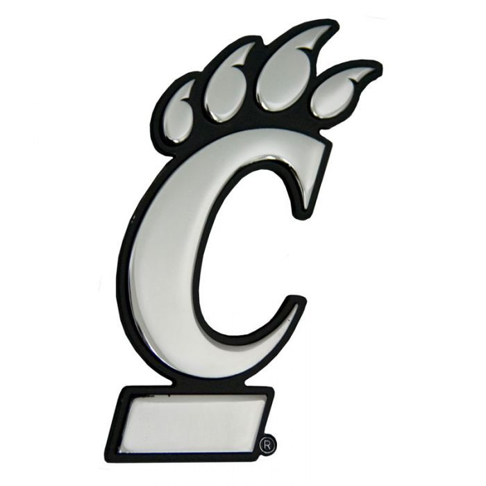 Cincinnati Bearcats Chrome Free Form Auto Emblem