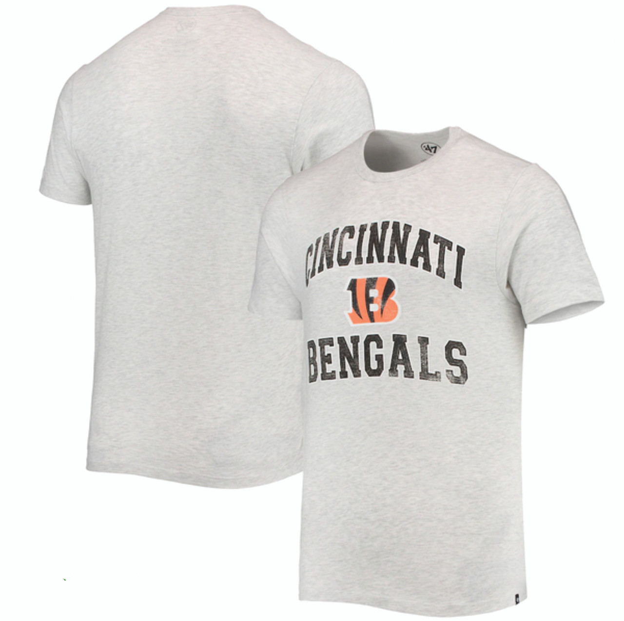 Men's Cincinnati Bengals '47 Heathered Gray Union Arch Franklin T-Shirt