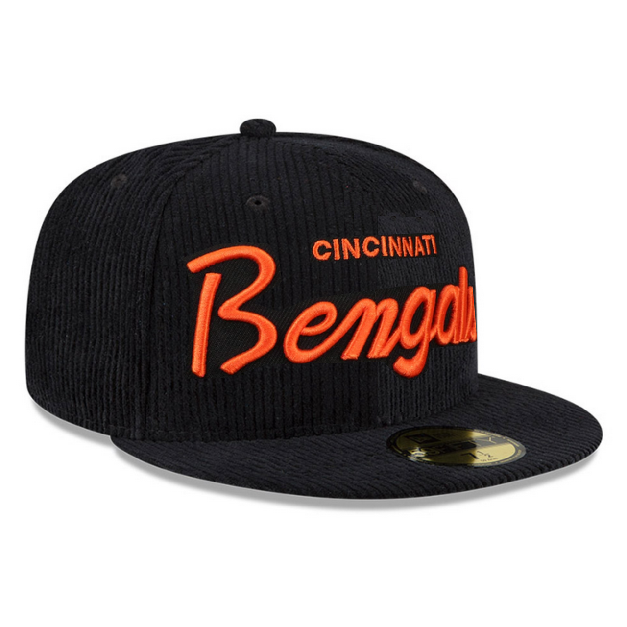 Cincinnati Bengals New Era Griswold/Wyche Black Corduroy 59FIFTY Fitted Hat