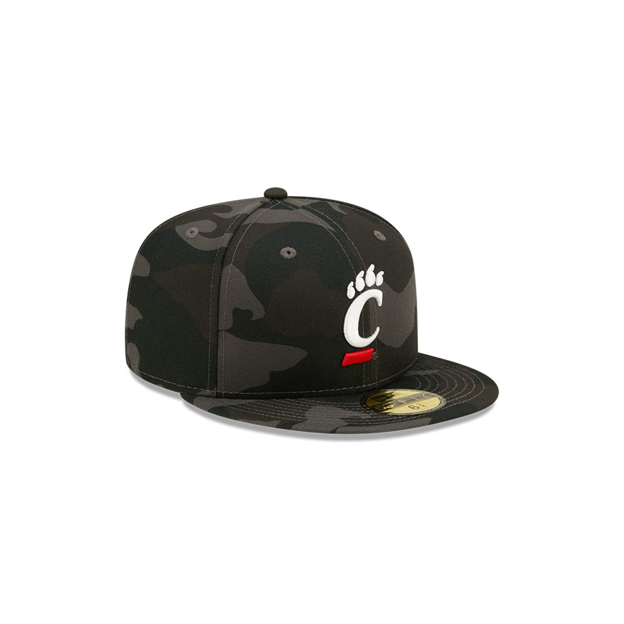 Cincinnati Bearcats New Era Red State Outline 59FIFTY Fitted Hat