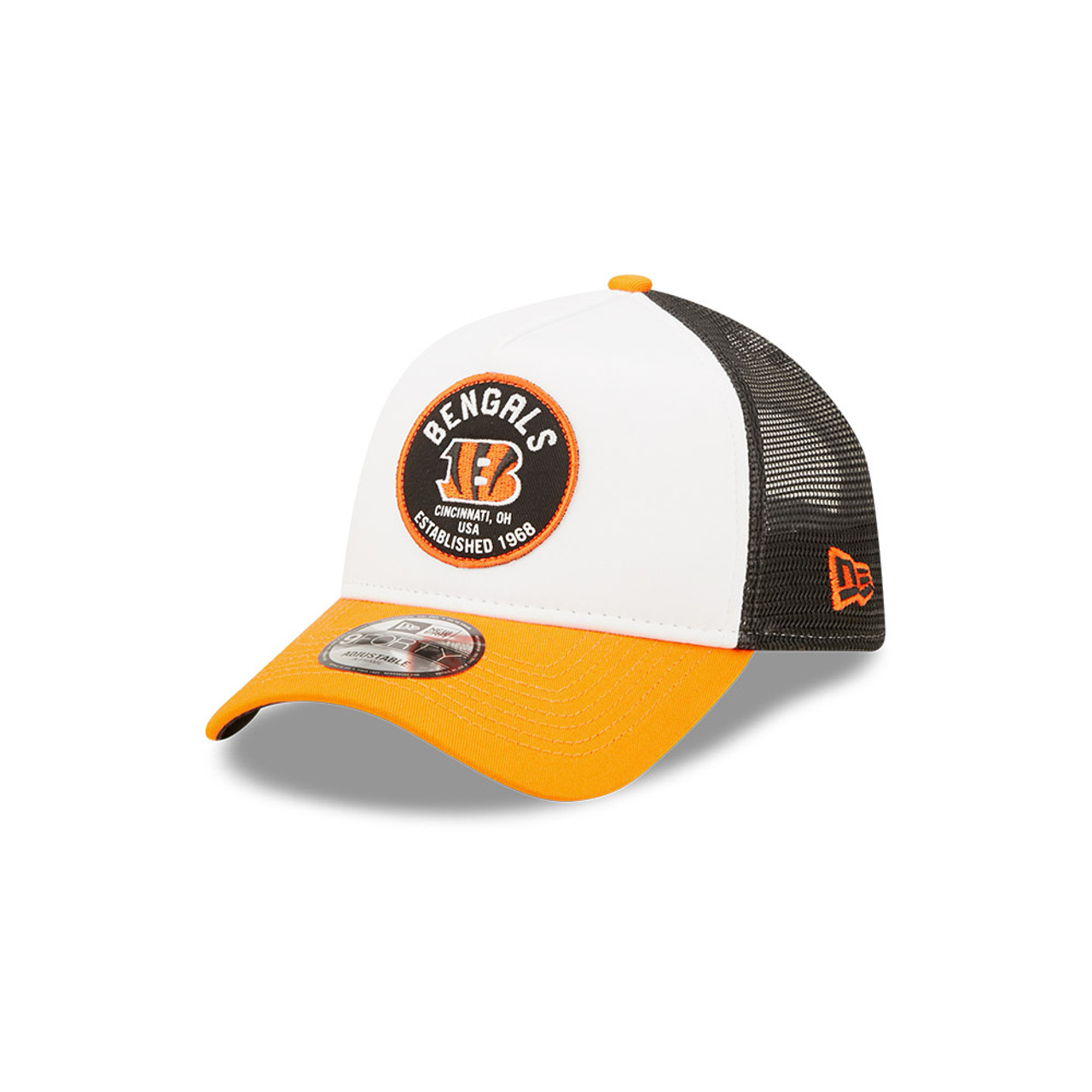 Cincinnati Bengals New Era Tee Golfer 9FIFTY Snapback Hat - White