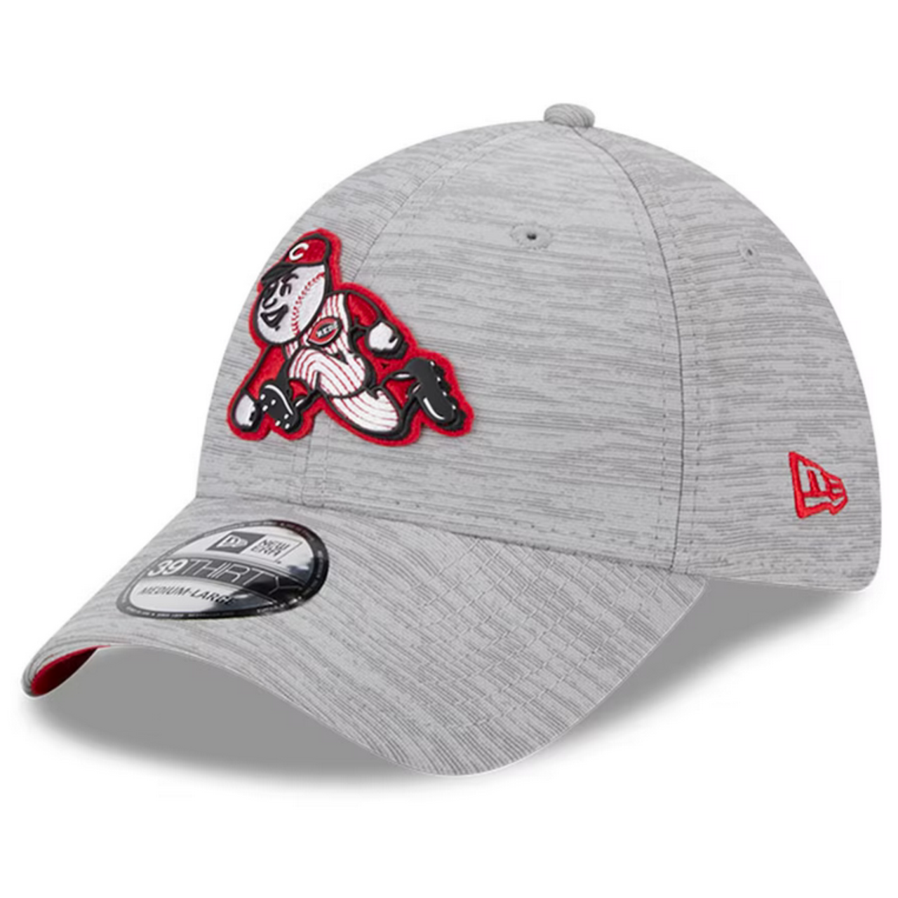 Cincinnati Reds New Era Gray 2023 Clubhouse 39THIRTY Flex Hat