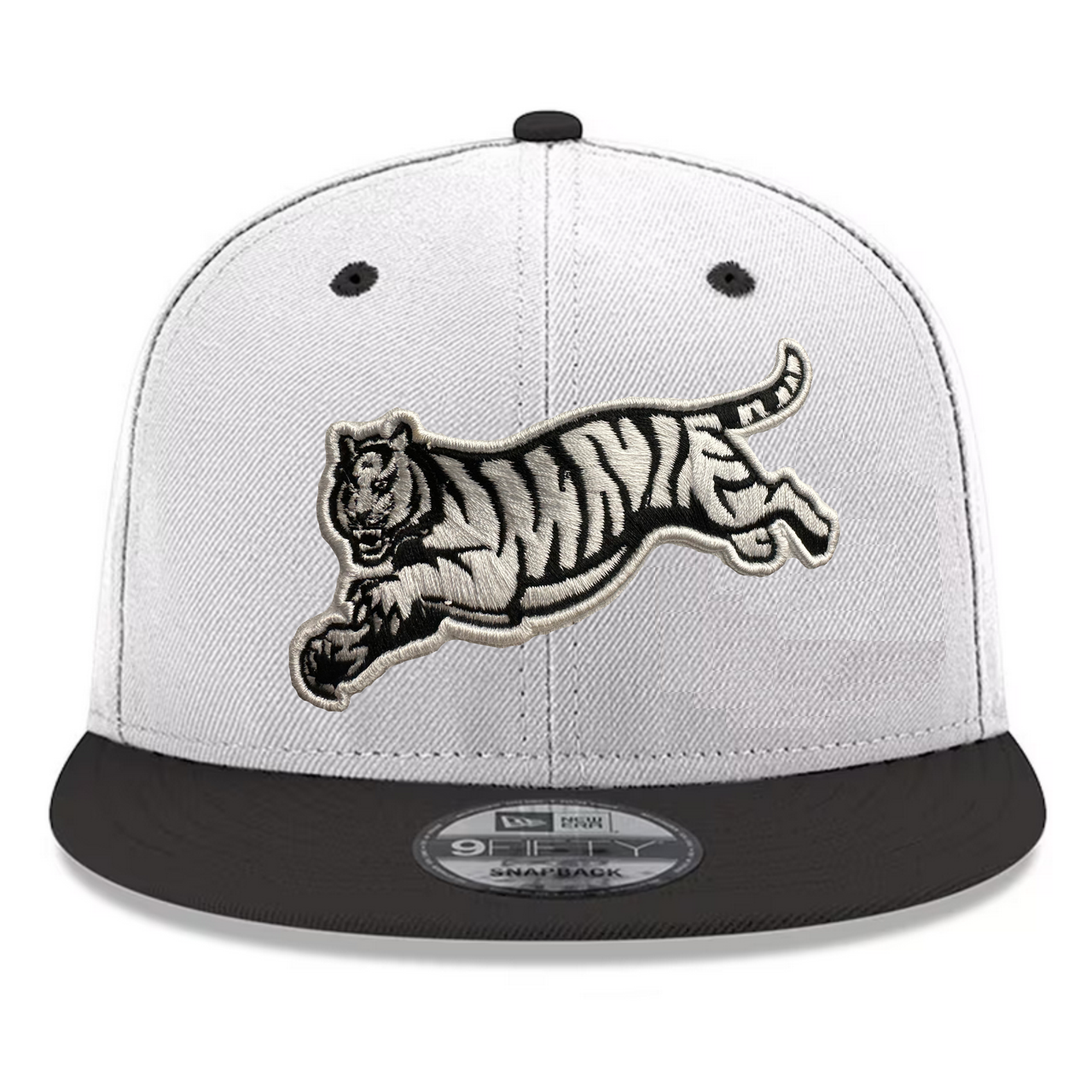 Cincinnati Bengals New Era White/Black Leaping Tiger 9FIFTY