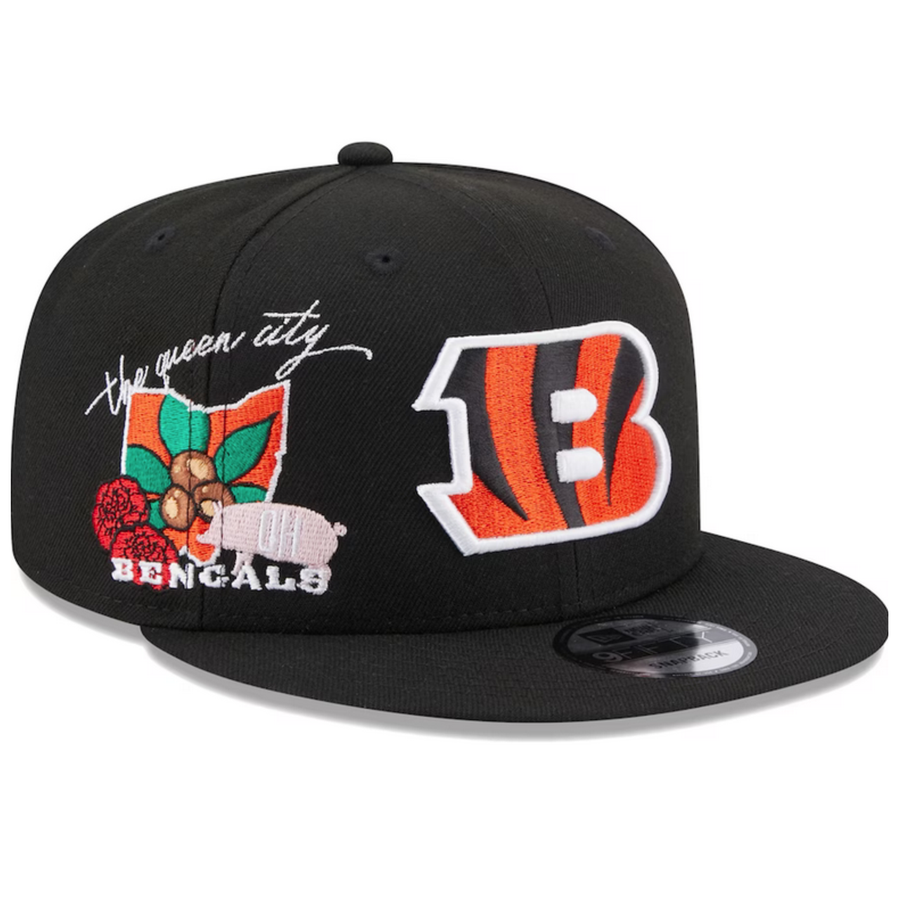 Cincinnati Bengals New Era Griswold/Wyche Black Corduroy 59FIFTY