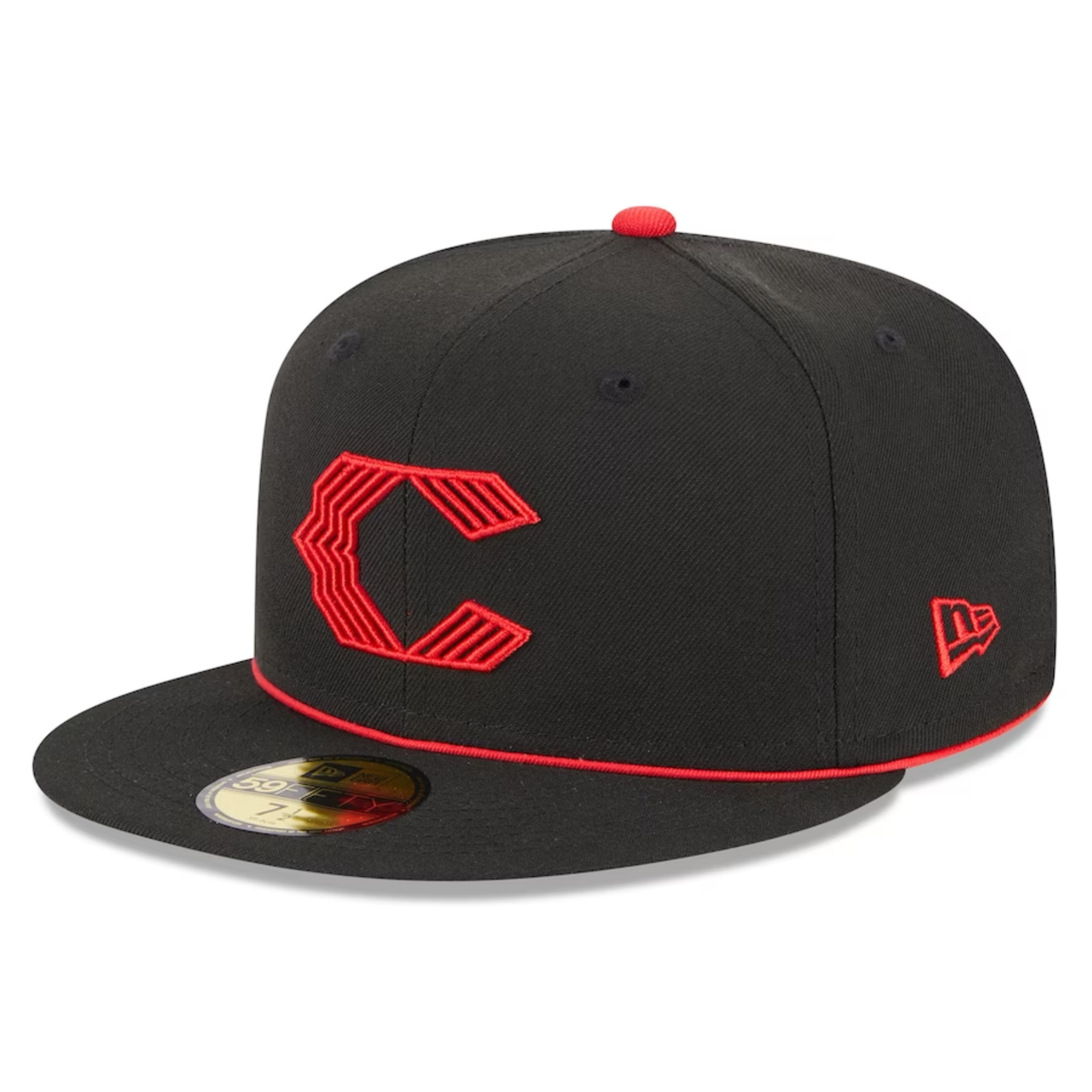 Cincinnati Reds New Era 2023 City Connect 59FIFTY Fitted Hat - Black