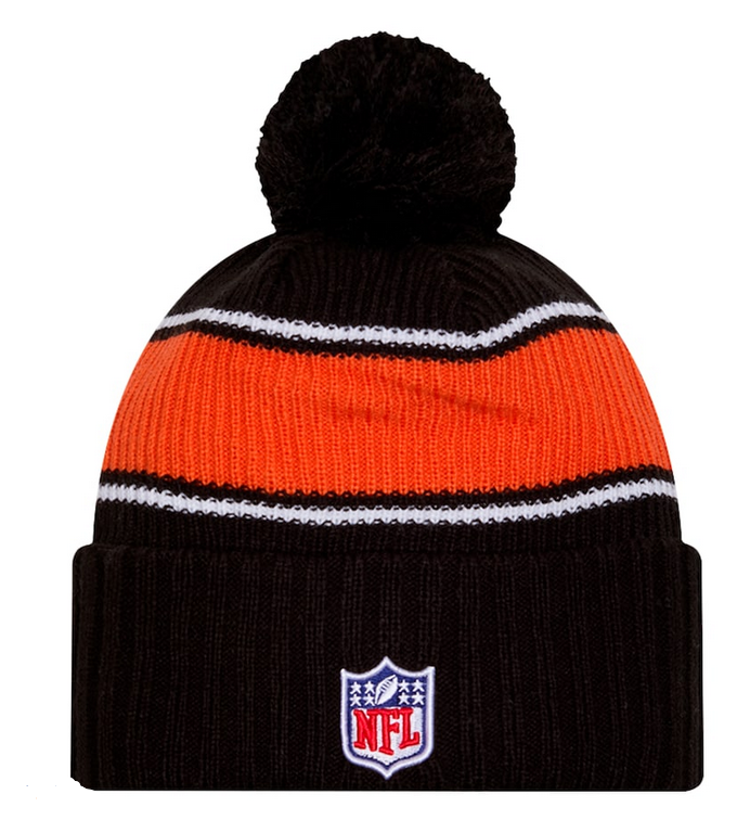 Cincinnati Bengals 2023 NFL Sideline Historic Pom Cuffed Knit