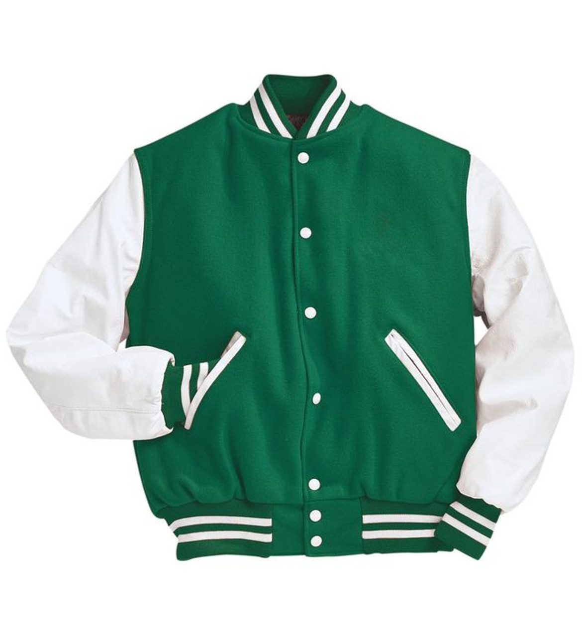 ililily Varsity Jacket American Baseball Club College School Jacket, Green,  X-Large (Asian 2XL)