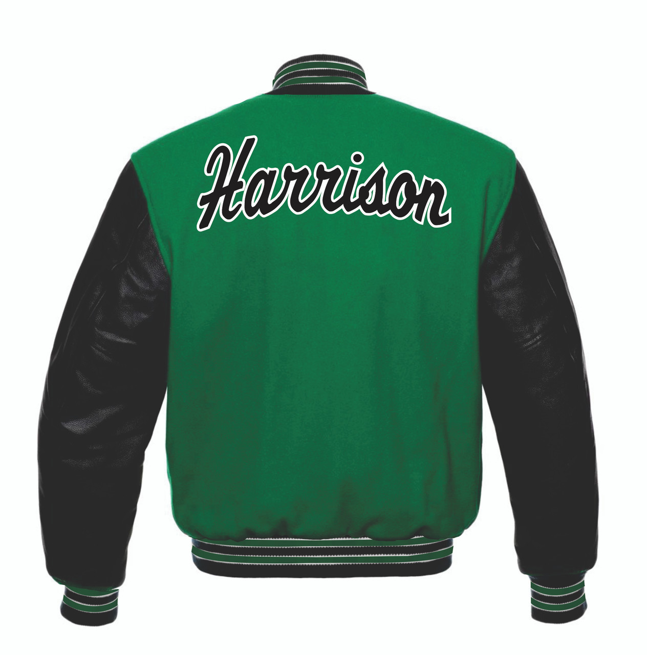 Custom Varsity Jacket Leather Sleeves Chenille Embroidery Patch Logo  Baseball Jacket Green Varsity Jacket - Buy Jacket,Plus Size Jackets,Mens  Jackets
