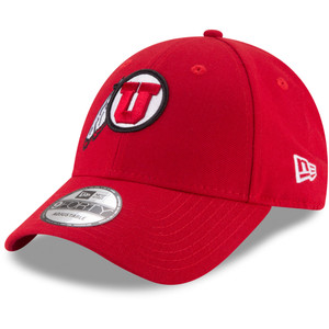 Men's New Era Red Utah Utes The League 9FORTY Adjustable Hat