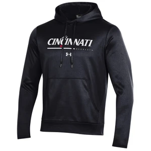 Cincinnati Bearcats Black Under Armour 2022 Sideline Armour Fleece Hoodie
