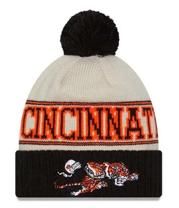Cincinnati Bengals 2023 NFL Sideline Historic Pom Cuffed Knit Beanie Hat