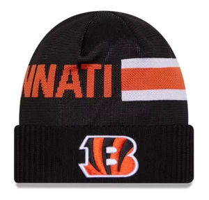New Era Cincinnati Bengals Black 2024 Sideline Tech Mens Knit Hat