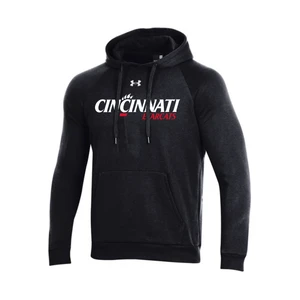 Cincinnati Bearcats Under Armour Black All Day Fleece Wordmark Hoodie