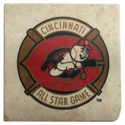 Cincinnati Reds Gapper Mascot Marble Coaster