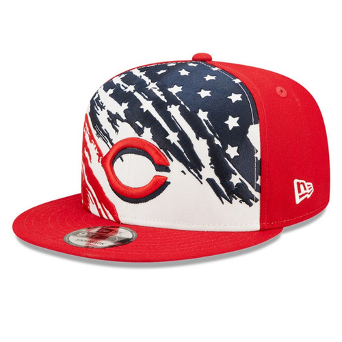 Cincinnati Reds New Era Red 2022 4th of July 9FIFTY Snapback Adjustable Hat