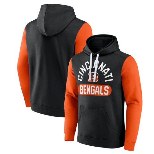 Cincinnati Bengals Black/Orange Extra Point Pullover Hoodie