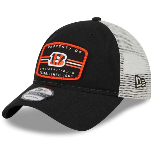 Cincinnati Bengals Black/Natrual New Era Property Trucker 9TWENTY Snapback Hat