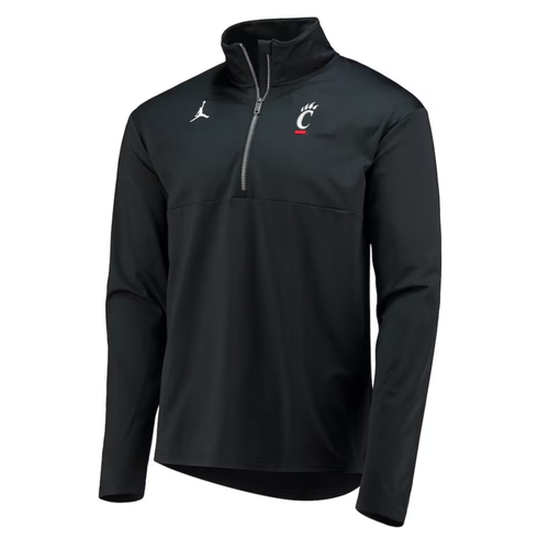 Cincinnati Bearcats Jordan Brand Black Half-Zip Pullover