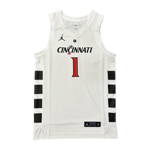 Men's Under Armour #1 White Cincinnati Bearcats Team Replica Basketball  Jersey