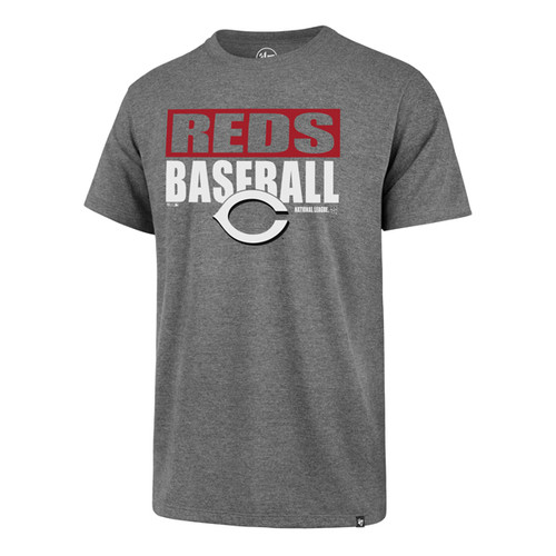 Cincinnati Reds 47 Brand Slate Grey Blockout Club T