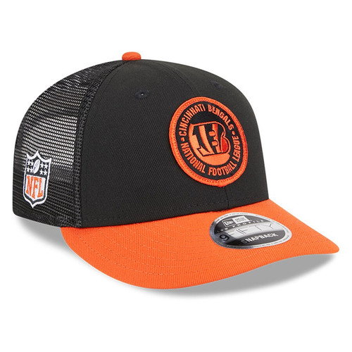 Cincinnati Bengals New Era 2023 Sideline Low Profile 9FIFTY Snapback Hat - Black/Orange