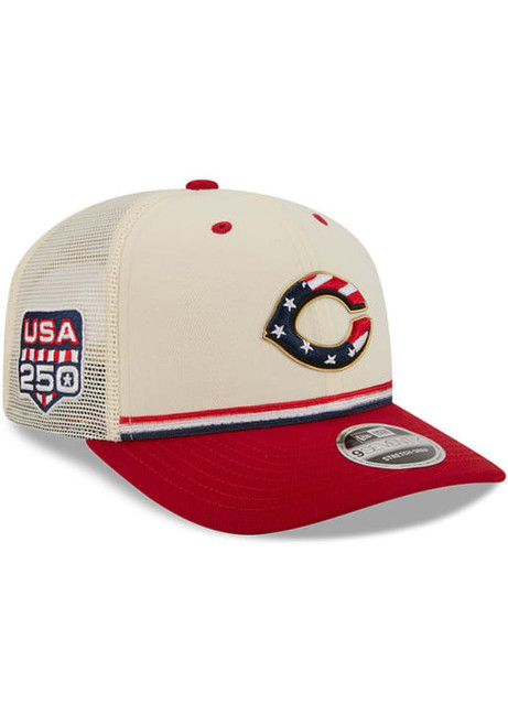 New Era Cincinnati Reds 2026 4th of July 9SEVENTY Adjustable Hat - White