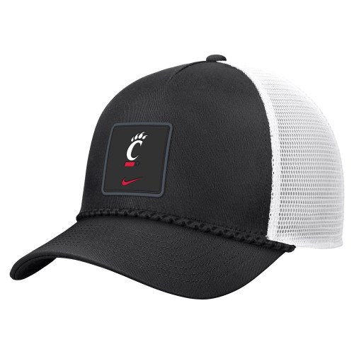 Cincinnati Bearcats Nike On-Field Silicone Patch Rise Rope Trucker Adjustable Hat