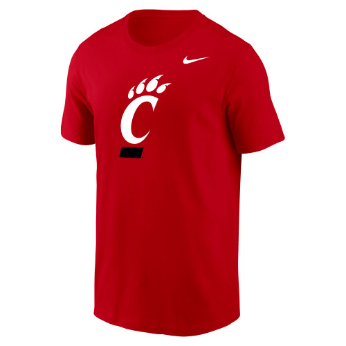 Cincinnati Bearcats Nike C-Paw Logo Red Dri-Fit Cotton T-Shirt