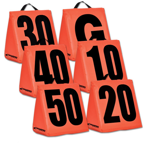 Solid Weighted Football Sideline Yard Markers
