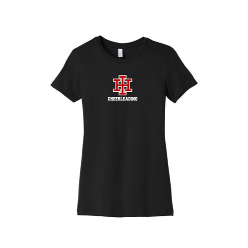 Indian Hill Cheerleading Women’s Slim Fit Glitter Logo T-Shirt