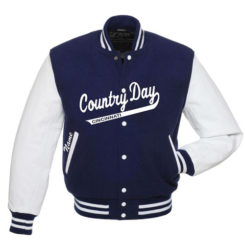 Cincinnati Country Day Varsity Jacket Script Front Option