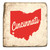 Cincinnati State of Ohio Marble Coaster