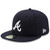 Atlanta Braves New Era Navy Road Authentic Collection On-Field 59FIFTY Fitted Hat