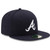 Atlanta Braves New Era Navy Road Authentic Collection On-Field 59FIFTY Fitted Hat