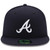 Atlanta Braves New Era Navy Road Authentic Collection On-Field 59FIFTY Fitted Hat