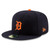 Detroit Tigers New Era Navy Road Authentic Collection On-Field Logo 59FIFTY Fitted Hat