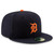 Detroit Tigers New Era Navy Road Authentic Collection On-Field Logo 59FIFTY Fitted Hat