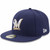 Milwaukee Brewers New Era Navy Authentic Collection On Field 59FIFTY Fitted Hat