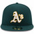 Oakland Athletics New Era Green Road Authentic Collection On Field 59FIFTY Performance Fitted Hat
