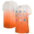 Cincinnati Bengals New Era Girls Youth Multi Logo Ombre V-Neck T-Shirt