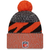 Cincinnati Bengals New Era 2023 Sideline Sport Cuffed Pom Knit Hat - Black/Orange