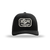 Koch Sporting Goods Black Adjustable Trucker Hat with Black/White Vintage Logo