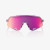 100% Slendale Sunglasses - Polished Translucent Grey/Purple Multilayer Mirror Lens