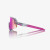 100% Slendale Sunglasses - Polished Translucent Grey/Purple Multilayer Mirror Lens