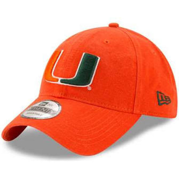 Miami Hurricanes New Era 9Twenty Core Adjustable Hat