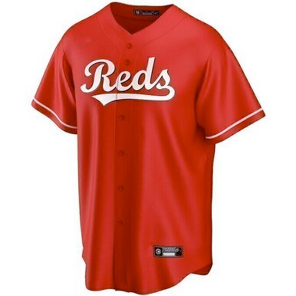 Men's Cincinnati Reds Red Alternate 2021 Replica Team Logo Jersey
